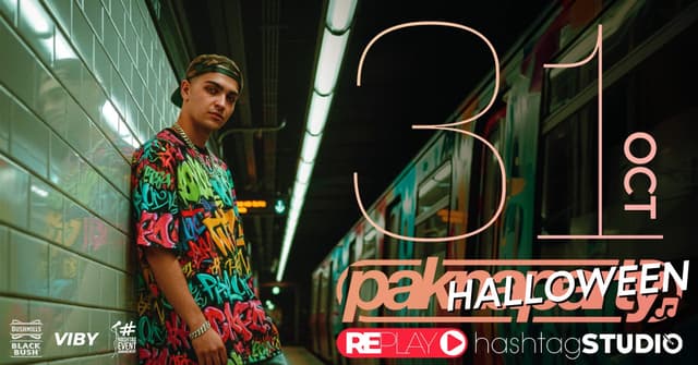 Pak Halloween with DJ PAK — плакат