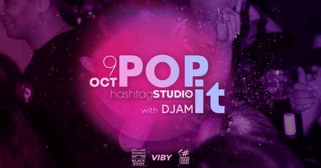 Pop it с DJAM — плакат